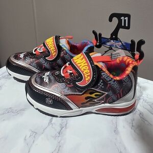 Kids' Black and Red Light-Up Shoes